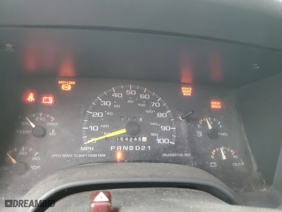 1996 GMC Sonoma with VIN 1GTCS1449TK529272, listed as a Copart auction lot 72480354 with 154,245 mi miles and Clean Title. Bid and sale history available at carsss.com. Image 9.