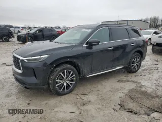 2023 Infiniti QX60 Autograph z VIN 5N1DL1HU2PC358257, wystawiony jako Copart lot #47038885 z przebiegiem 51 981 mil mil oraz Nie do naprawy. Historia ofert i sprzedaży dostępna na DreamBid. Obrazek 1.