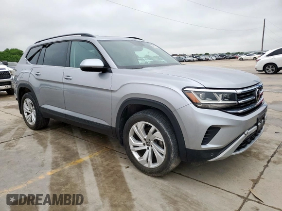 2021 Volkswagen Atlas SE with VIN 1V2JR2CA0MC506019, listed as a Copart auction lot 54863625 with 134,139 mi miles and Salvage title. Bid and sale history available at DreamBid. Image 4.