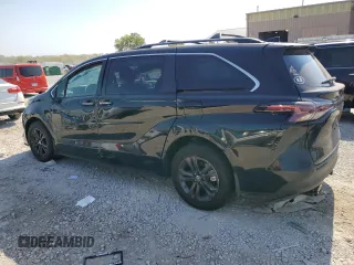 2024 Toyota Sienna LE with VIN 5TDCSKFC7RS130811, listed as a Copart auction lot 75768254 with 7,656 mi miles and Salvage Title. Bid and sale history available at carsss.com. Image 2.