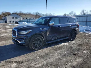 2024 Infiniti QX80 SENSORY with VIN JN8AZ2BE4R9327450, listed as a Copart auction lot 42484215 with 15,044 mi miles and Salvage Title. Bid and sale history available at carsss.com. Image 1.