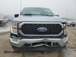 2021 Ford F-150 XL with VIN 1FTEW1C8XMKE55072, listed as a Copart auction lot 46501685 with 82,833 mi miles and Salvage title. Bid and sale history available at DreamBid. Image 5.