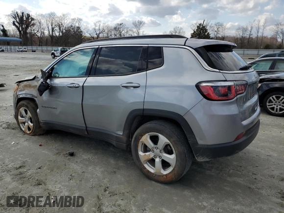 2020 Jeep Compass Latitude with VIN 3C4NJCBB1LT225067, listed as a Copart auction lot 47819295 with 55,579 mi miles and Salvage Title. Bid and sale history available at carsss.com. Image 2.