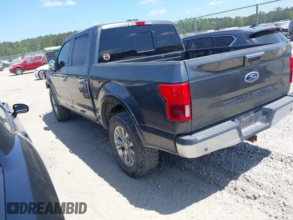 2018 Ford F-150 XL with VIN 1FTFW1E15JFD73162, listed as a IAAI auction lot 42082755 with 134,369 mi miles and . Bid and sale history available at DreamBid. Image 3.