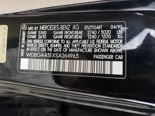 1995 Mercedes-Benz S with VIN WDBGA43EXSA264963, listed as a Copart auction lot 85515534 with 155,778 mi miles and Clean Title. Bid and sale history available at DreamBid. Image 12.