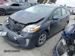 2013 Toyota Prius One with VIN JTDKN3DU9D5607855, listed as a IAAI auction lot 41728716 with 123,643 mi miles. Bid and sale history available at carsss.com. Image 23.