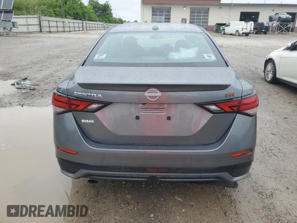 2024 Nissan Sentra SR with VIN 3N1AB8DV3RY286936, listed as a Copart auction lot 57411065 with 13,438 mi miles and Salvage title. Bid and sale history available at DreamBid. Image 6.