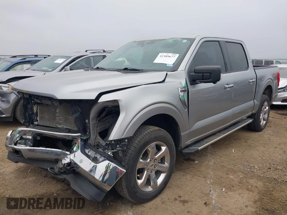 2022 Ford F-150 XL with VIN 1FTFW1E53NKD55940, listed as a IAAI auction lot 41589677 with 22,878 mi miles. Bid and sale history available at carsss.com. Image 18.