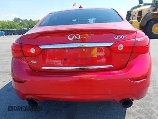 2017 Infiniti Q50 Red Sport 400 with VIN JN1FV7AR3HM870642, listed as a IAAI auction lot 42070635 with 163,848 mi miles. Bid and sale history available at carsss.com. Image 18.