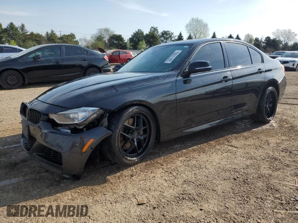 2014 BMW 3 Series 335i xDrive with VIN WBA3B9C58EP458979, listed as a Copart auction lot 53272855 with 120,565 mi miles and Salvage title. Bid and sale history available at DreamBid. Image 1.