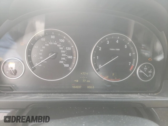 2011 BMW 5 Series 535i with VIN WBAFR7C58BC801354, listed as a Copart auction lot 50612135 with 164,237 mi miles and Salvage Title. Bid and sale history available at DreamBid. Image 9.