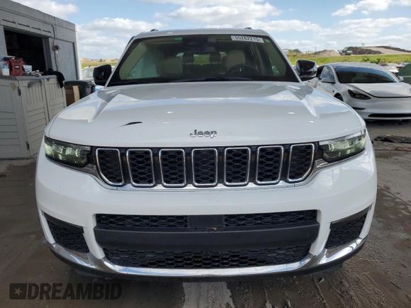 2022 Jeep Grand Cherokee Limited with VIN 1C4RJKBG9N8629808, listed as a Copart auction lot 55282215 with 31,276 mi miles and Salvage title. Bid and sale history available at DreamBid. Image 5.