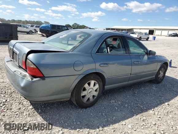 2004 Lincoln LS Luxury with VIN 1LNHM86S84Y688198, listed as a Copart auction lot 75727414 with 188,528 mi miles and Salvage Title. Bid and sale history available at DreamBid. Image 3.