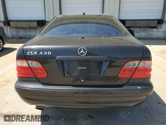 2001 Mercedes-Benz CLK 320/430 z VIN WDBLJ70GX1F171822, wystawiony jako Copart lot #57683415 z przebiegiem 152 154 mil mil oraz Szkoda całkowita • Salvage title. Historia ofert i sprzedaży dostępna na DreamBid. Obrazek 6.