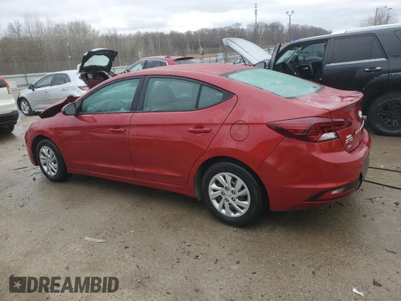 2020 Hyundai Elantra SE with VIN KMHD74LF3LU041851, listed as a Copart auction lot 47955305 with 44,637 mi miles and Non Repairable. Bid and sale history available at carsss.com. Image 2.