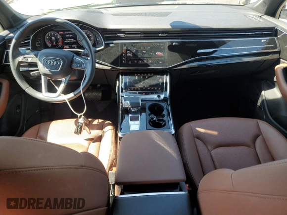2020 Audi Q7 Prestige with VIN WA1VXAF71LD003878, listed as a Copart auction lot 60166025 with 34,093 mi miles and Salvage title. Bid and sale history available at DreamBid. Image 8.