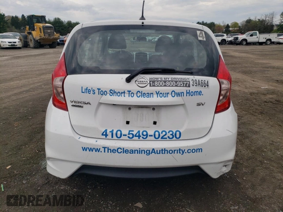2018 Nissan Note SV with VIN 3N1CE2CPXJL355770, listed as a Copart auction lot 52781745 with 68,847 mi miles and Salvage Title. Bid and sale history available at DreamBid. Image 6.