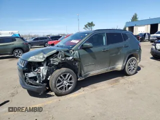 2017 Jeep Compass Latitude with VIN 3C4NJDBB1HT639818, listed as a Copart auction lot 53510575 with 107,425 mi miles and Clean Title. Bid and sale history available at carsss.com. Image 1.