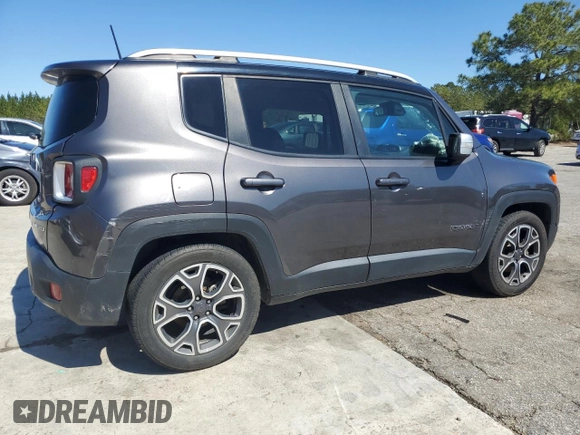 2018 Jeep Renegade Limited with VIN ZACCJADB7JPH56786, listed as a Copart auction lot 48423375 with 85,964 mi miles and Salvage title. Bid and sale history available at DreamBid. Image 3.