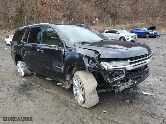 2022 Chevrolet Tahoe High Country with VIN 1GNSKTKL2NR173072, listed as a Copart auction lot 84942094 with 29,592 mi miles and Salvage Title. Bid and sale history available at carsss.com. Image 4.