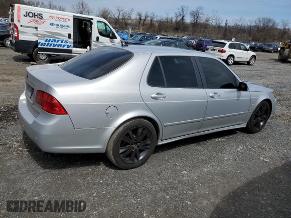 2007 Saab 9-5 Aero with VIN YS3EH49G873518557, listed as a Copart auction lot 52631455 with 163,193 mi miles and Salvage Title. Bid and sale history available at carsss.com. Image 3.