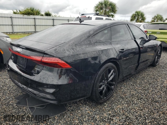 2021 Audi A7 Premium Plus with VIN WAUU2AF2XMN029246, listed as a Copart auction lot 74049384 with 0 mi miles and Non Repairable. Bid and sale history available at carsss.com. Image 3.