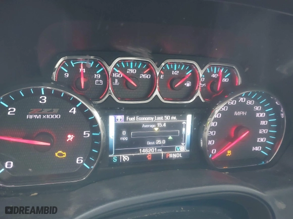 2018 Chevrolet Silverado 1500 LTZ with VIN 1GCVKSEC5JZ304145, listed as a IAAI auction lot 41143297 with 146,201 mi miles. Bid and sale history available at carsss.com. Image 7.