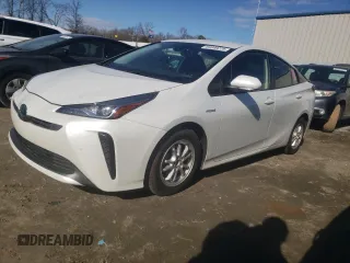 2021 Toyota Prius L Eco z VIN JTDKAMFU3M3150096, wystawiony jako Copart lot #89049225 z przebiegiem 57 823 mil mil oraz Szkoda całkowita • Salvage title. Historia ofert i sprzedaży dostępna na DreamBid. Obrazek 1.