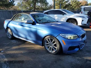 2016 BMW 2 Series M235i with VIN WBA1M1C53GV578545, listed as a Copart auction lot 83549824 with 75,275 mi miles and Salvage Title. Bid and sale history available at carsss.com. Image 4.