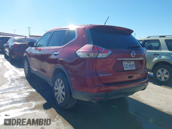 2015 Nissan Rogue SV with VIN KNMAT2MV9FP552979, listed as a IAAI auction lot 41412809 with 235,127 mi miles. Bid and sale history available at carsss.com. Image 3.