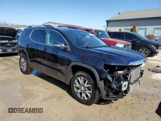 2021 GMC Acadia SLE with VIN 1GKKNKLS0MZ199897, listed as a Copart auction lot 46168535 with 25,693 mi miles and Salvage Title. Bid and sale history available at DreamBid. Image 4.