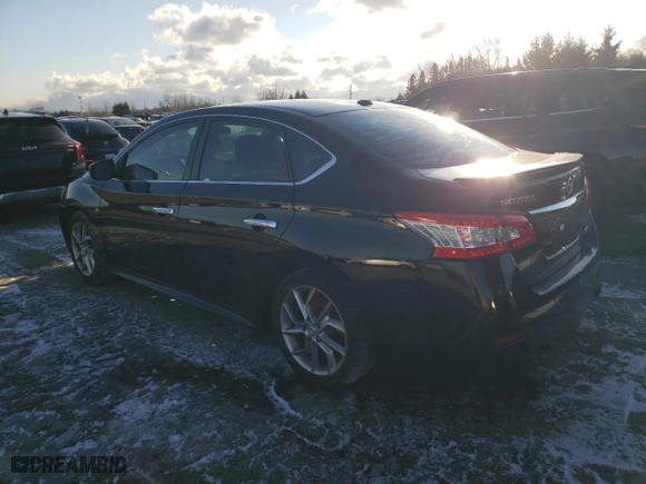 2013 Nissan Sentra SR with VIN 3N1AB7AP9DL646684, listed as a Copart auction lot 88202235 with 216,477 mi miles and Salvage Title. Bid and sale history available at carsss.com. Image 2.