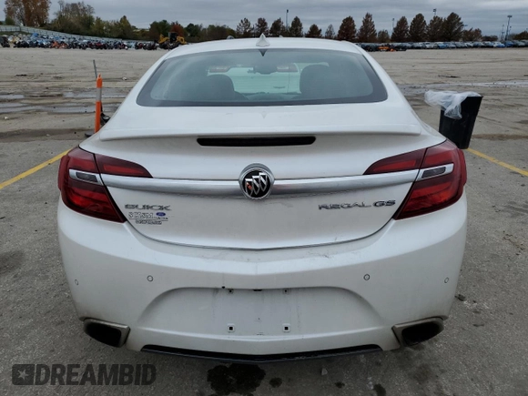 2017 Buick Regal GS with VIN 2G4GT5GX4H9135713, listed as a Copart auction lot 80759614 with 98,998 mi miles and Salvage title. Bid and sale history available at DreamBid. Image 6.
