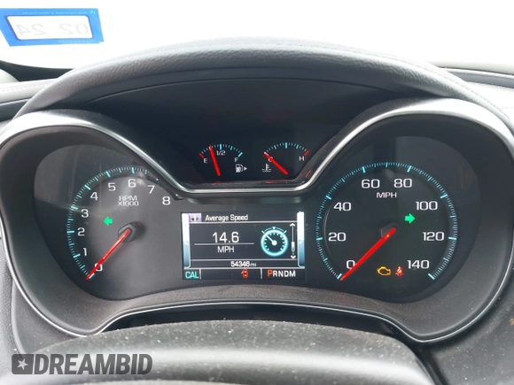 2016 Chevrolet Impala LTZ with VIN 2G1145S36G9165105, listed as a IAAI auction lot 41363897 with 54,346 mi miles. Bid and sale history available at carsss.com. Image 7.