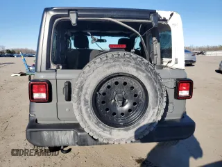 2022 Jeep Wrangler Sport with VIN 1C4HJXAG5NW235311, listed as a Copart auction lot 45044255 with 27,280 mi miles and Salvage title. Bid and sale history available at DreamBid. Image 6.