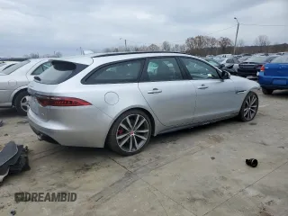 2018 Jaguar XF with VIN SAJBM2FV1JCY64570, listed as a Copart auction lot 80840784 with 57,856 mi miles and Salvage Title. Bid and sale history available at DreamBid. Image 3.