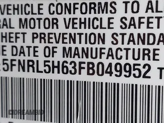 2015 Honda Odyssey EX-L with VIN 5FNRL5H63FB049952, listed as a IAAI auction lot 41467506 with 84,173 mi miles and . Bid and sale history available at carsss.com. Image 9.