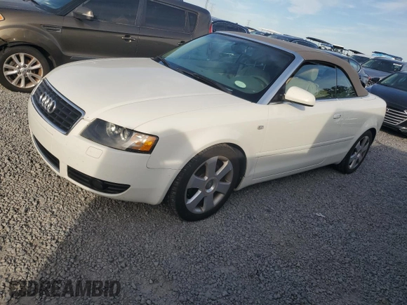 2005 Audi A4 1.8T with VIN WAUAC48H15K008484, listed as a Copart auction lot 87363524 with 121,381 mi miles and Salvage Title. Bid and sale history available at carsss.com. Image 1.