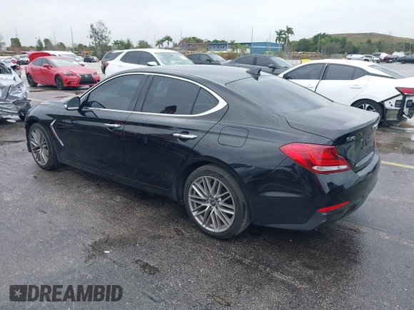 2021 Genesis G70 2.0T with VIN KMTG64LA8MU067129, listed as a IAAI auction lot 41364886 with 48,043 mi miles and . Bid and sale history available at DreamBid. Image 3.