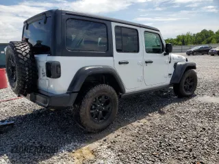 2021 Jeep Wrangler Unlimited Willys with VIN 1C4HJXDG3MW752441, listed as a Copart auction lot 55881925 with 61,751 mi miles and Salvage title. Bid and sale history available at DreamBid. Image 3.