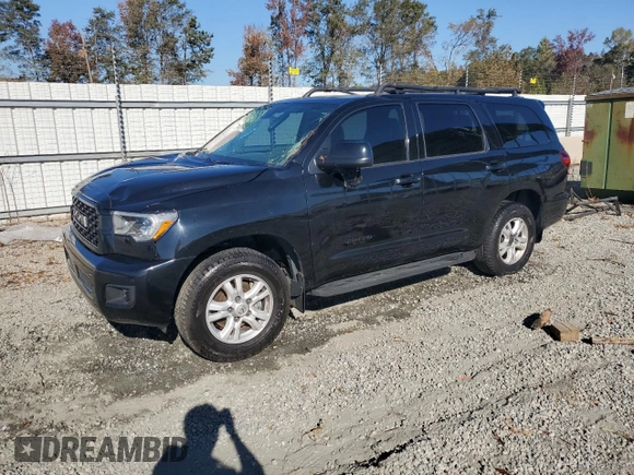 2020 Toyota Sequoia SR5 with VIN 5TDBY5G16LS177599, listed as a Copart auction lot 76245044 with 106,090 mi miles and Salvage Title. Bid and sale history available at carsss.com. Image 1.