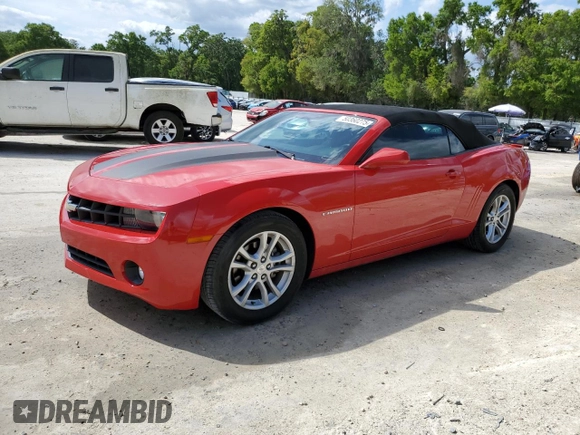2013 Chevrolet Camaro LT with VIN 2G1FB3D3XD9197970, listed as a Copart auction lot 50360275 with 39,978 mi miles and Salvage title. Bid and sale history available at DreamBid. Image 1.
