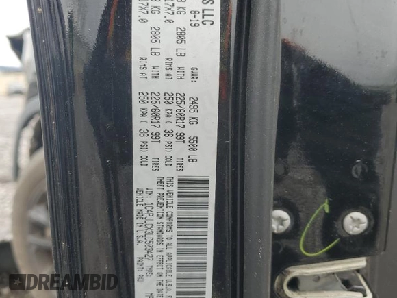2020 Jeep Cherokee Latitude with VIN 1C4PJLCX3LD503427, listed as a Copart auction lot 50304915 with 29,541 mi miles and Salvage title. Bid and sale history available at DreamBid. Image 15.