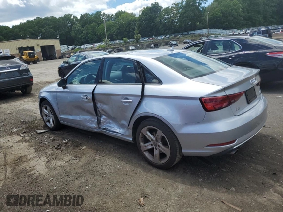 2017 Audi A3 Sedan Premium with VIN WAUB8GFF6H1073561, listed as a Copart auction lot 61051214 with 38,342 mi miles and Salvage Title. Bid and sale history available at carsss.com. Image 2.