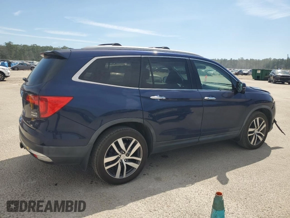 2017 Honda Pilot Touring with VIN 5FNYF6H91HB015580, listed as a Copart auction lot 47575165 with 78,665 mi miles and Clean Title. Bid and sale history available at carsss.com. Image 3.