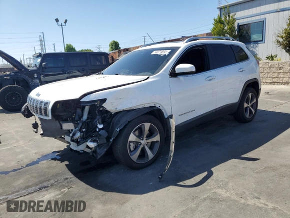 2021 Jeep Cherokee Limited with VIN 1C4PJLDX9MD187290, listed as a Copart auction lot 54074895 with 63,642 mi miles and Salvage title. Bid and sale history available at DreamBid. Image 1.
