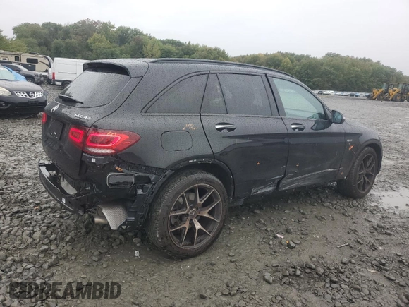 2021 Mercedes-Benz GLC with VIN W1N0G6EB6MF990348, listed as a Copart auction lot 73363074 with 32,084 mi miles and Salvage Title. Bid and sale history available at carsss.com. Image 3.