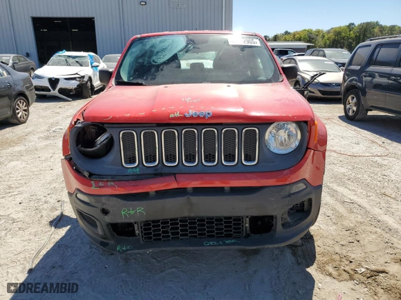 2016 Jeep Renegade Sport with VIN ZACCJBAT0GPC55623, listed as a Copart auction lot 48512905 with 156,267 mi miles and Salvage Title. Bid and sale history available at carsss.com. Image 5.
