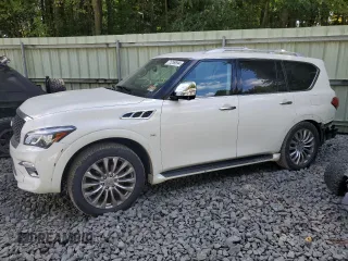 2017 Infiniti QX80 with VIN JN8AZ2NE7H9155408, listed as a Copart auction lot 71259594 with 53,029 mi miles and Salvage Title. Bid and sale history available at carsss.com. Image 1.