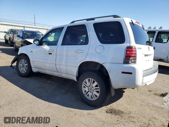 2005 Mercury Mariner Luxury z VIN 4M2CU57115DJ01538, wystawiony jako Copart lot #48695925 z przebiegiem Nie podano mil oraz Szkody całkowita. Historia ofert i sprzedaży dostępna na DreamBid. Obrazek 2.